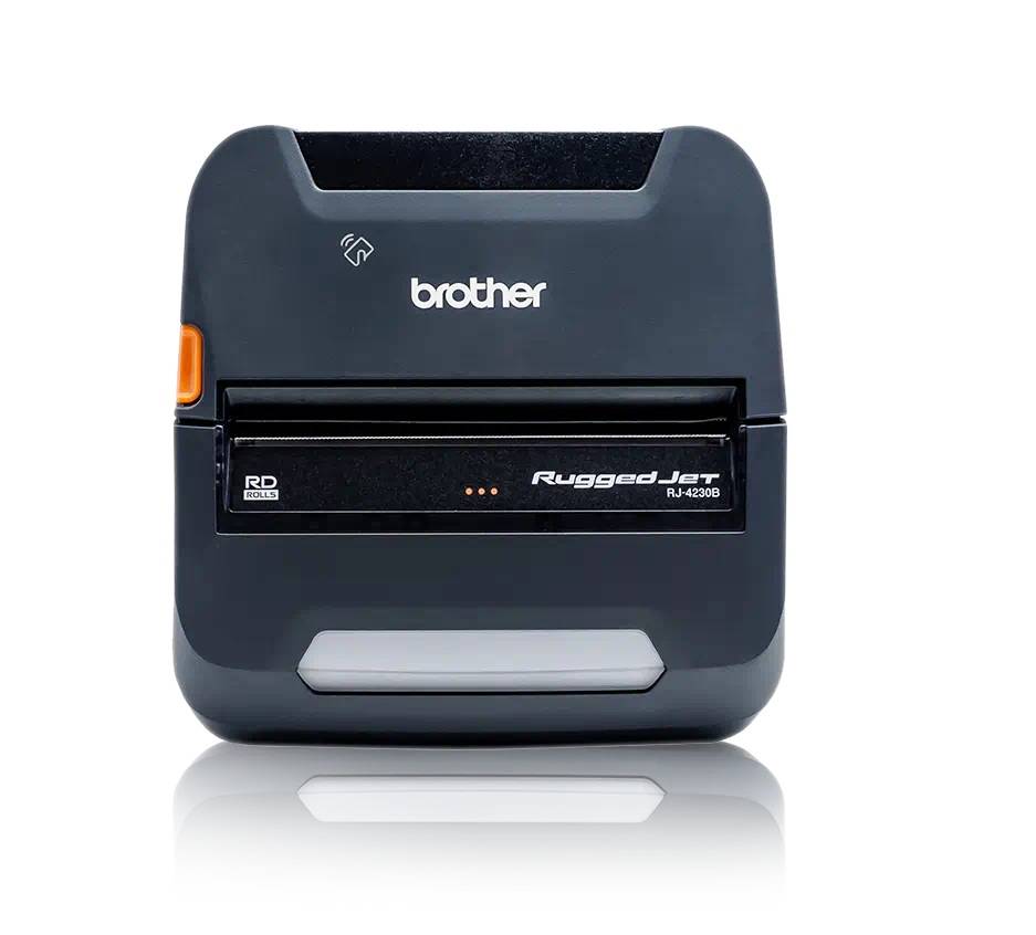Impresora portatil para etiquetas y tickets Brother RJ4230BL - térmica directa, USB, Mfi, BT, imprime etiquetas y tickets de hasta 4.09 pulgadas de ancho