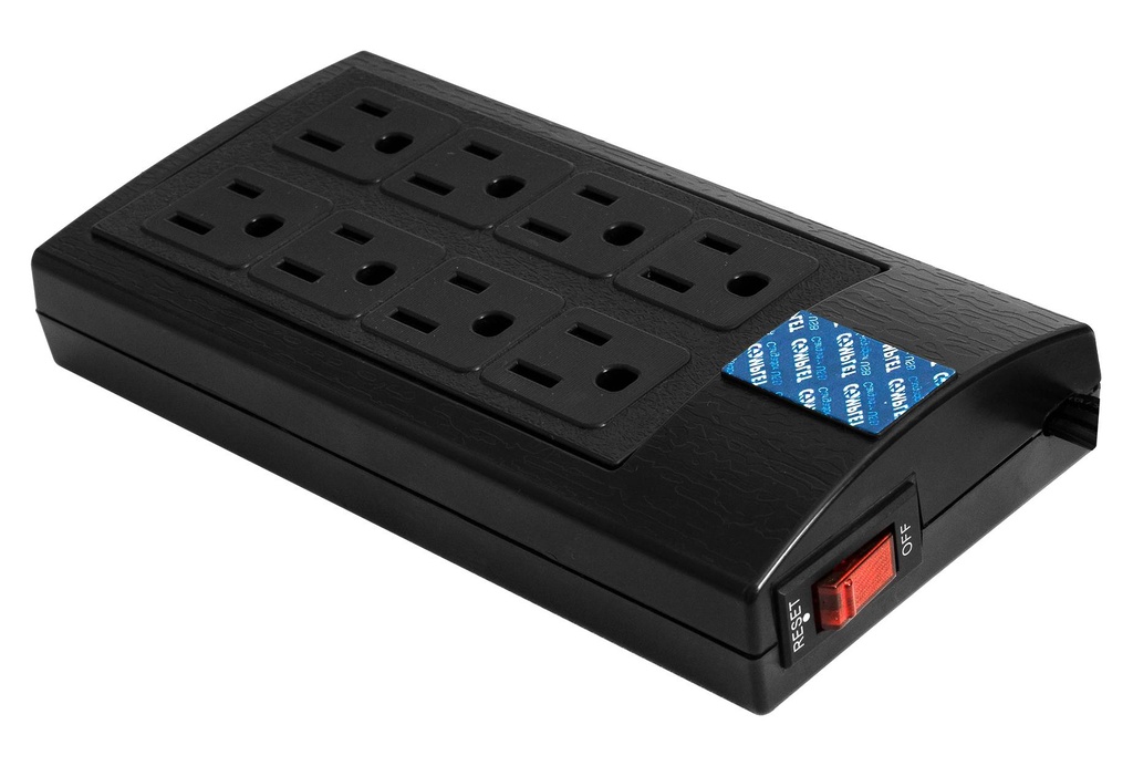 Supresor de Picos 504 Joule COMPLET BRC-1-002. 8 contactos Nema 5-15R. Garantía 60 meses -