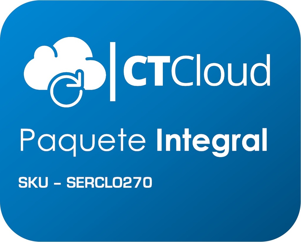 Servidor virtual en la nube paquete Integral exclusivo para instalar Aspel - S.O. Windows, recursos del servidor: 2vCPU, 4GB de RAM, 100GB de DD SSD
