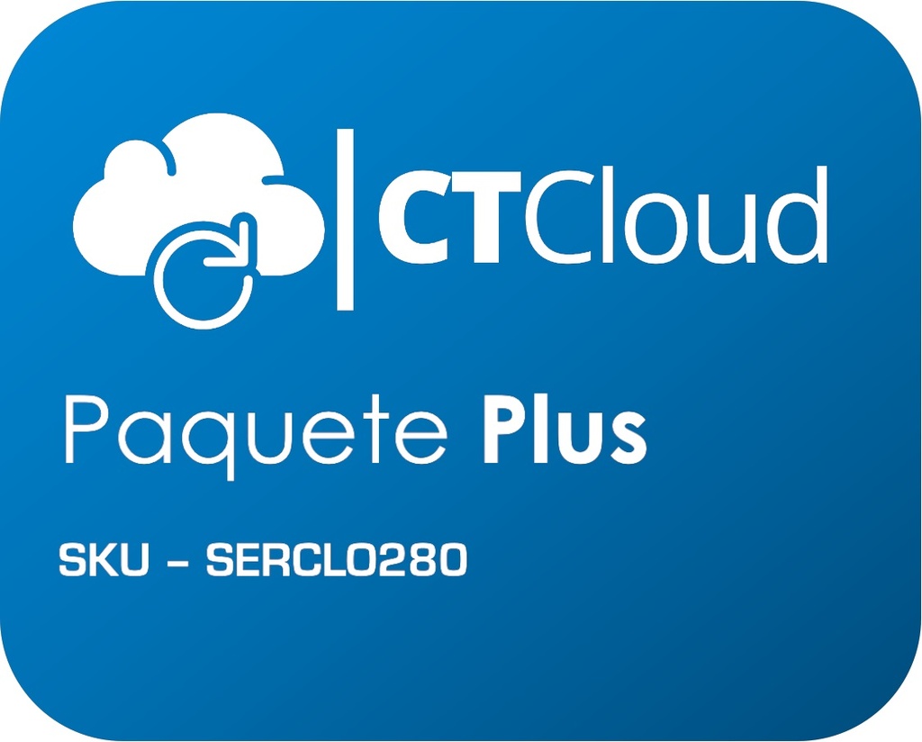 Servidor virtual en la nube paquete Plus exclusivo para instalar Aspel - S.O. Windows, recursos del servidor: 2vCPU, 8GB de RAM, 100GB de DD SSD