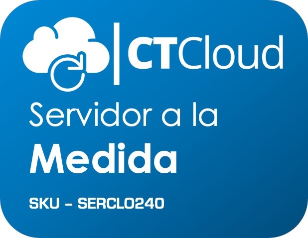 Servidor Virtual a la MEDIDA en nube -  S.O. Específico,  recursos específicos del servidor en VCPU, RAM, DD SSD. 