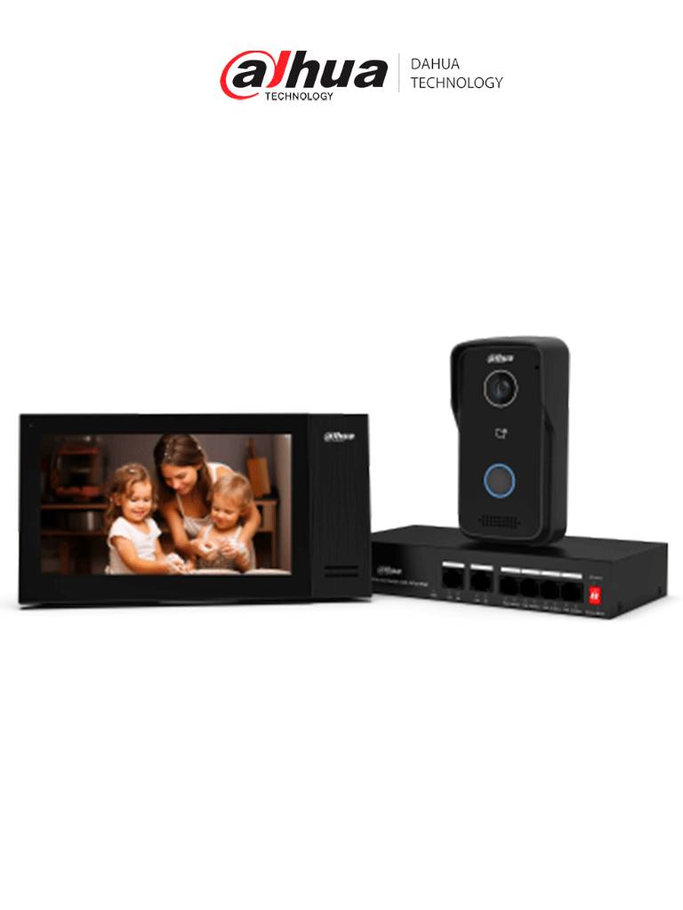 Kit DAHUA KITKTP02 -V2 - Kit de videoportero IP con monitor táctil de 7 -