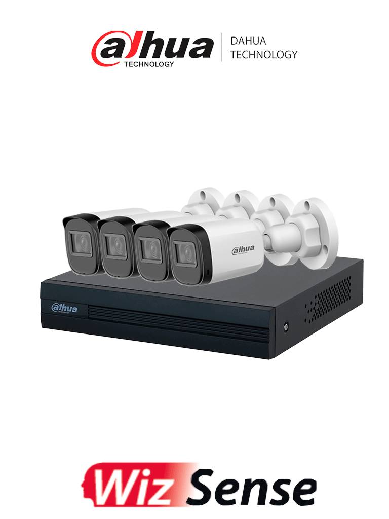 Kit DAHUA KIT/XVR1B08-I/4-B1A21N-U - Kit de Videovigilancia con DVR Cooper-I WizSense -