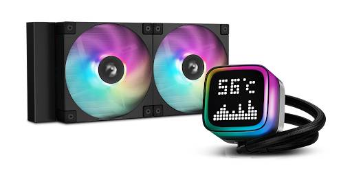 Enfriamiento Liquido DeepCool LP240 ARGB - 2 x 120mm, 600-2400 RPM Negro R-LP240-BKMSNC-G-1
