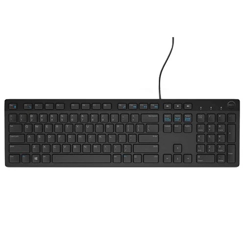 Teclado DELL KB216 (Inglés) - USB, Negro, PC/server, Alámbrico