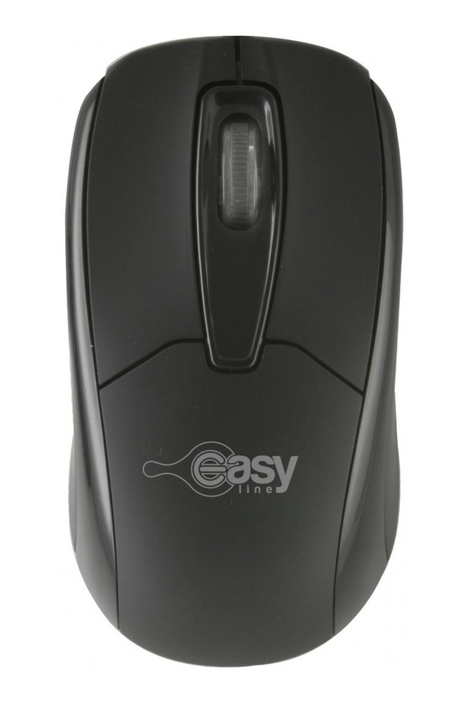 Mouse Easy Line EASY LINE - Negro, USB, 1000 DPI