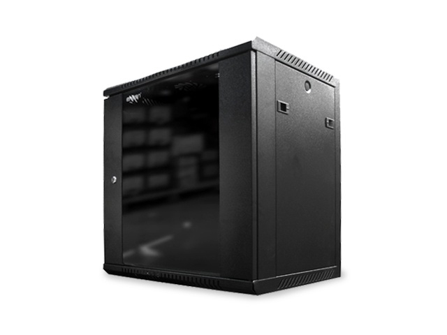 Gabinete Pared ENSON ENS-RKGB12U - Negro, Rack o bastidor independiente, 60 kg, 12U
