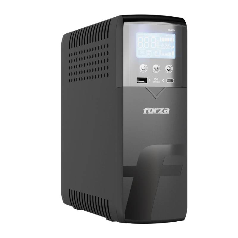 UPS Inteligente 1000VA/600W Torre Compacta - 10 salidas, LCD, Puertos USB de Carga, Software-120V