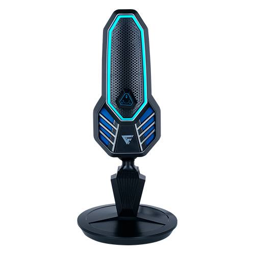 MICRÓFONO GAME FACTOR MCG800 USB C - RGB, BASE GIRATORIA, CANCELACION DE RUIDO, ANTI POP, CARDIOIDE, BRAZO AJUSTABLE, CONTROL DE VOLUMEN, NEGRO