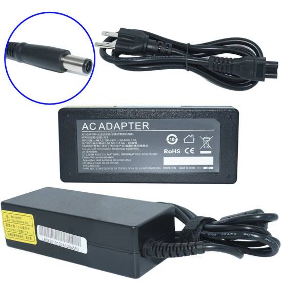Cargador / Adaptador para Laptop GENERICO AC-HP-PinCentral de 65W 18.5V-3.5A (7.4*5.0) -