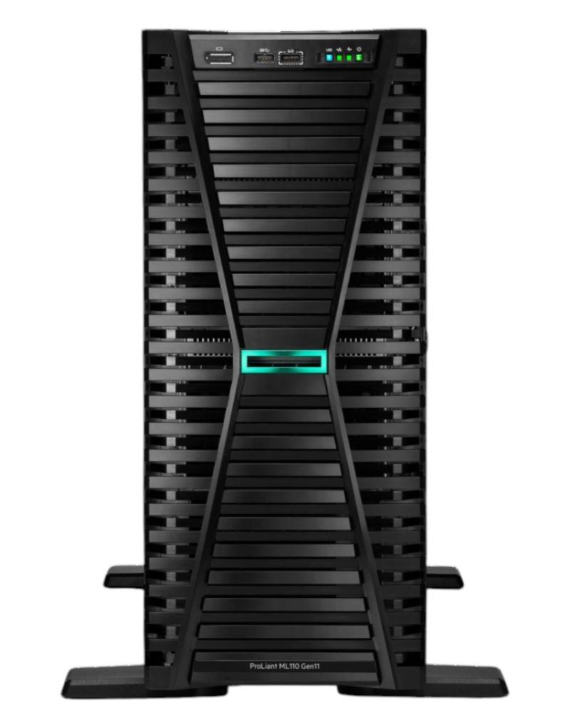 Servidor de torre HPE ProLiant ML110 Gen11 (P78114-DM5) 4 LFF con un procesador Intel Xeon Bronze 3408U -
