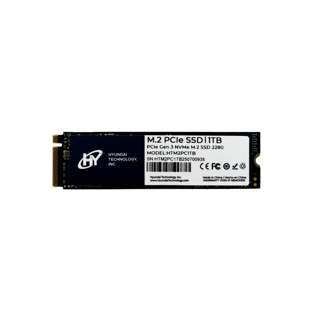 Unidad de Estado Solido - 1TB M.2 2280, PCIe 3.0 NVMe  HTM2PC1TB