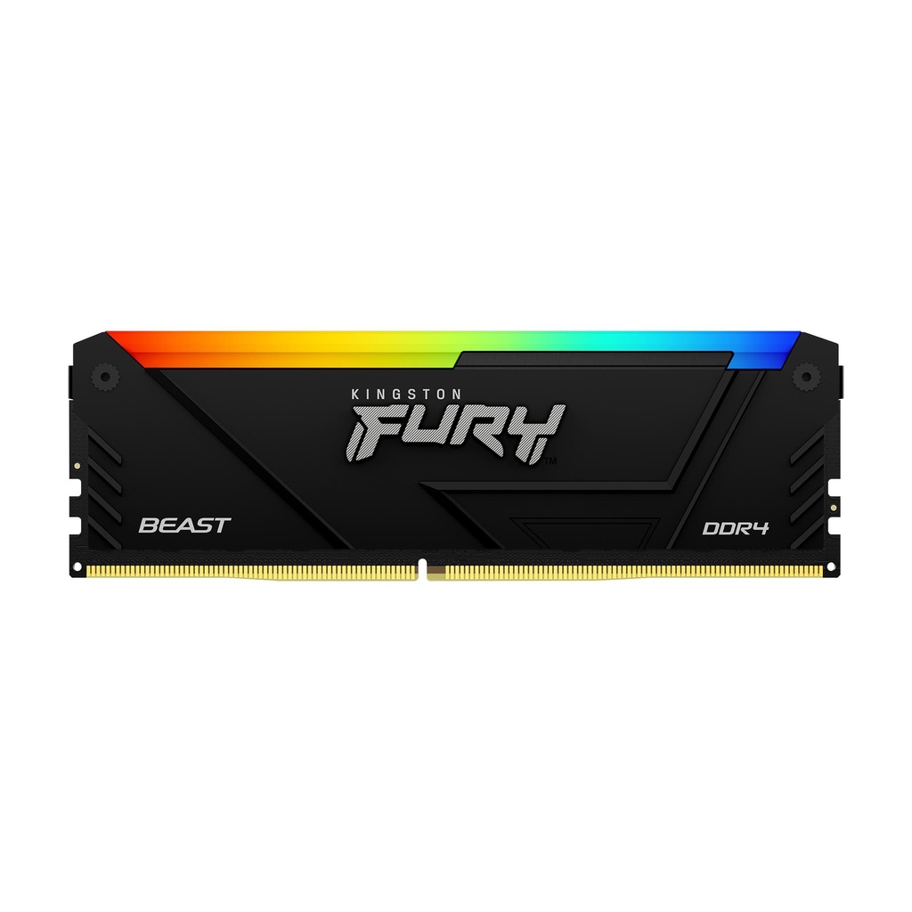 MEMORIA RAM KINGSTON FURY BEAST BLACK XMP RGB DIMM DDR4 8GB 3200MT/S CL16 1RX8 1.35V -