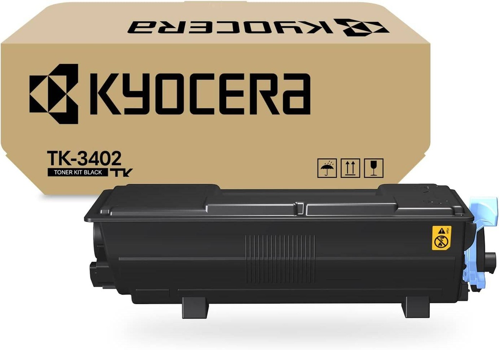 Tóner KYOCERA TK-3402 (1T0C0Y0US0). 12 - 500 páginas, Negro, Compatible: MA4500ifx, MA4500ix, PA4500x.