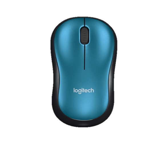 Mouse LOGITECH M185 - Negro, 3 botones, RF Wireless+USB, Óptico