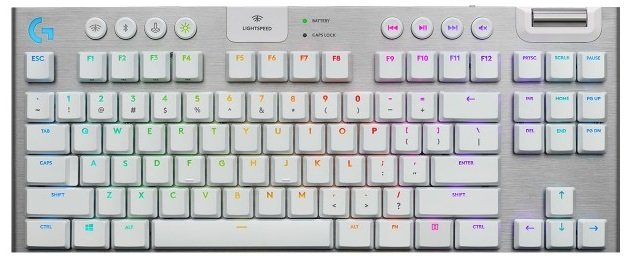 Teclado Mecánico LOGITECH 920-009660 - Inalámbrico, Blanco