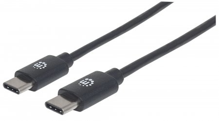 Cable USB C MANHATTAN 354875 - USB C, USB C, 2 m, Negro