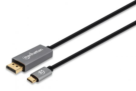 Cable USB-C a DisplayPort M  MANHATTAN 354851 - USB C, DisplayPort, 3 m, Negro