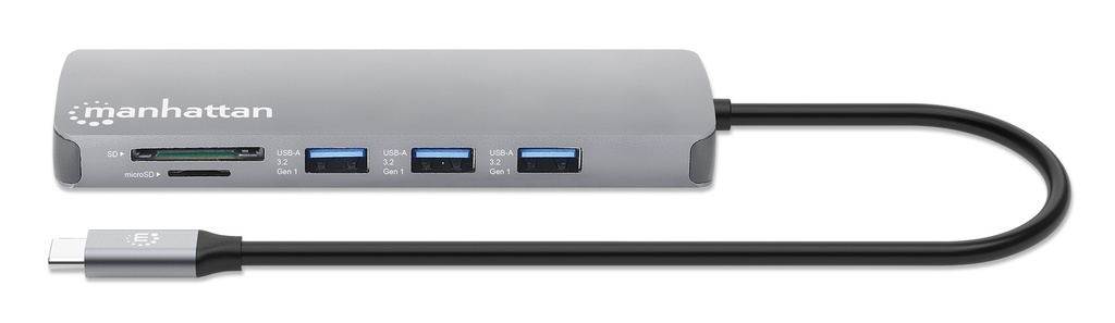Docking Station USB-C 9 en 1 con HDMI 4K y PD 100 W (190459) MANHATTAN -