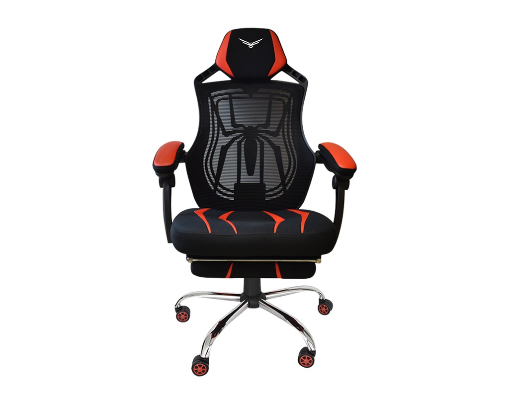 Silla Gaming Naceb Technology NA-0928 - Gamer, Asiento acolchado, Negro/Rojo