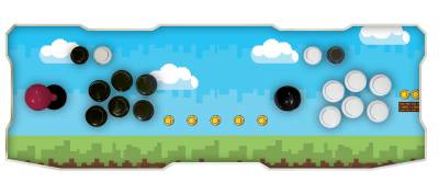 Consola Arcade NCA-6084 PRO Dos Jugadores + 2 RC WIFI RAM 2GB Bocina 3W 12V Retroiluminado - Incluye Juegos N64. Almacenamiento 64GB, Modelo Aventura