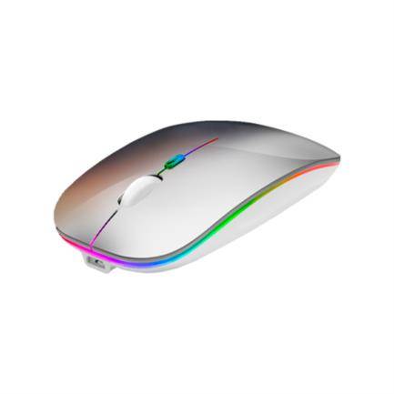 Mouse Inalámbrico Nextep NE-412P Color Plata  Delgado/Silencioso -