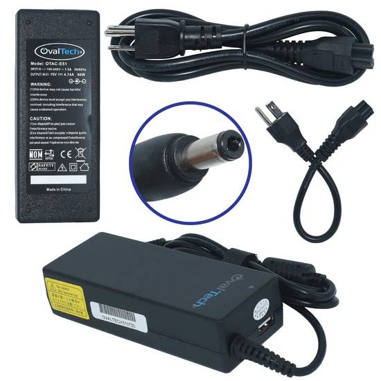 Cargador / Adaptador para Laptop OVALTECH OTAC-E51 de 90W 19V-4.74A (5.5*2.5) -