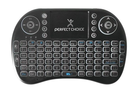 Mini teclado Touch pad Inalámbrico con Iluminación Perfect Choice -