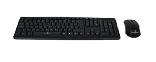 Kit Alámbrico USB Teclado y Mouse Antiderrames Color Negro  | PERFECT CHOICE -