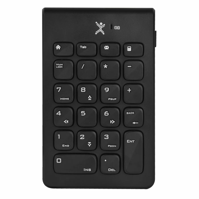 Teclado Numérico Inalámbrico NUMBRA PC-201106 - diseño portátil, ligero y delgado es el complemento ideal para tu laptop, teclado 1.5 Vcc 40mA (1 batería AA