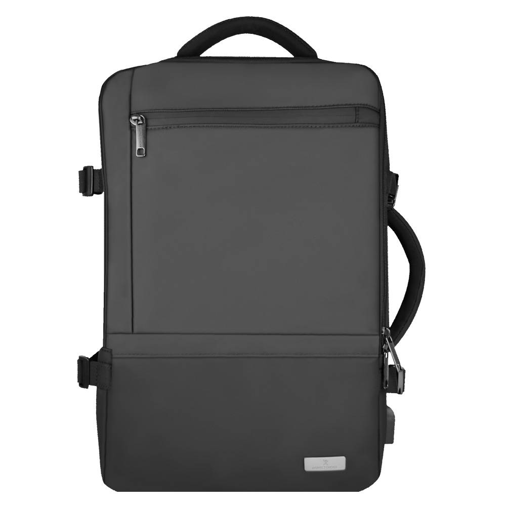 Mochila Expandible de viaje para Laptop con Sujetador para Maleta Travela Color Negro | PERFECT CHOICE -