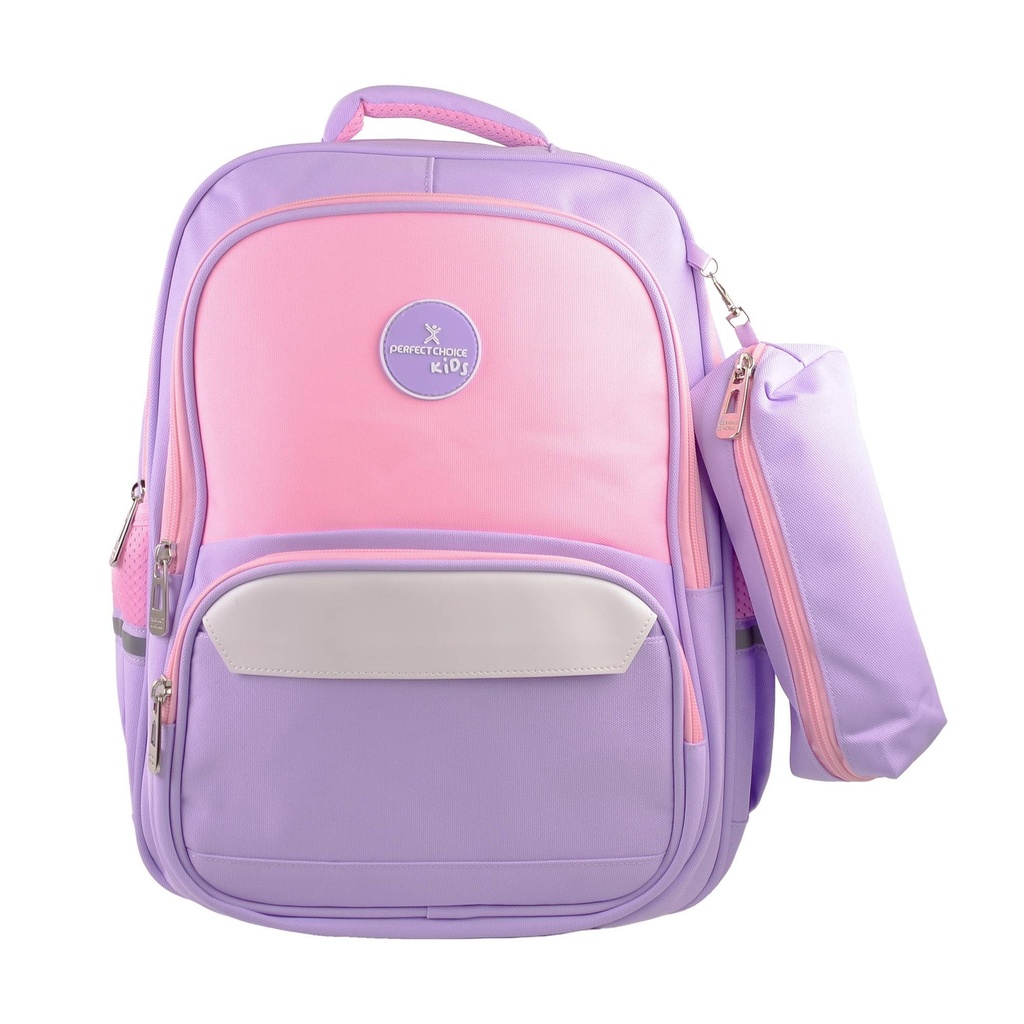 PC-085249 Mochila Escolar Infantil Múltiples Compartimentos Modelo Bookery Color Purpura | PERFECT CHOICE -