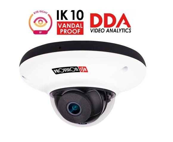 Camara antivandalica IP 2 MP - Lente 2.8mm (108°), de dia detecta hasta 40 mts/Reconoce: 8 mts/Idetifica: 4 mts, IR 10 mts, RF, CheckPoint, micro, IP67