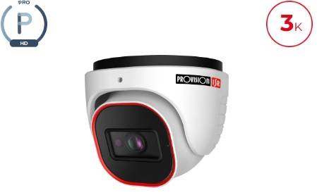 Camara domo AHD (3K) 5 MP(AHD/TVI) - 4 MP(AHD/TVI/VCI), 700 TVL (CVBS), Lente fijo 2.8mm (100°), IR hasta 20 mts, microfono, WDR, IP67