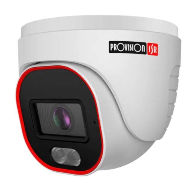 Camara domo IP 2 MP - Lente 2.8mm (93), de dia detecta hasta 40 mts/Reconoce: 8 mts/Idetifica: 4 mts, IR hasta 20 mts, DDA, microfono, WDR, IP67