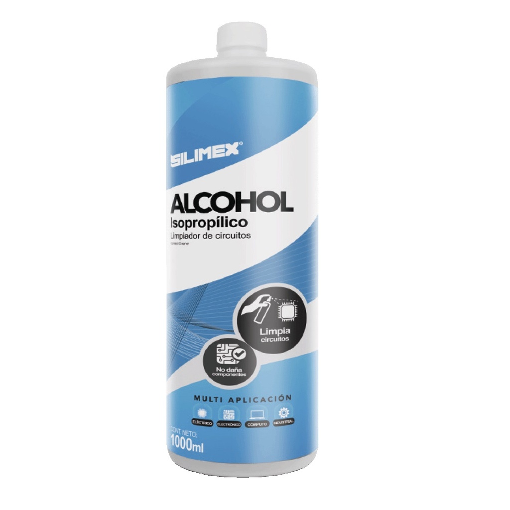 Alcohol Isopropílico SILIMEX ALCOHOL ISO - Azul, Alcohol Isopropilico, 1 LT