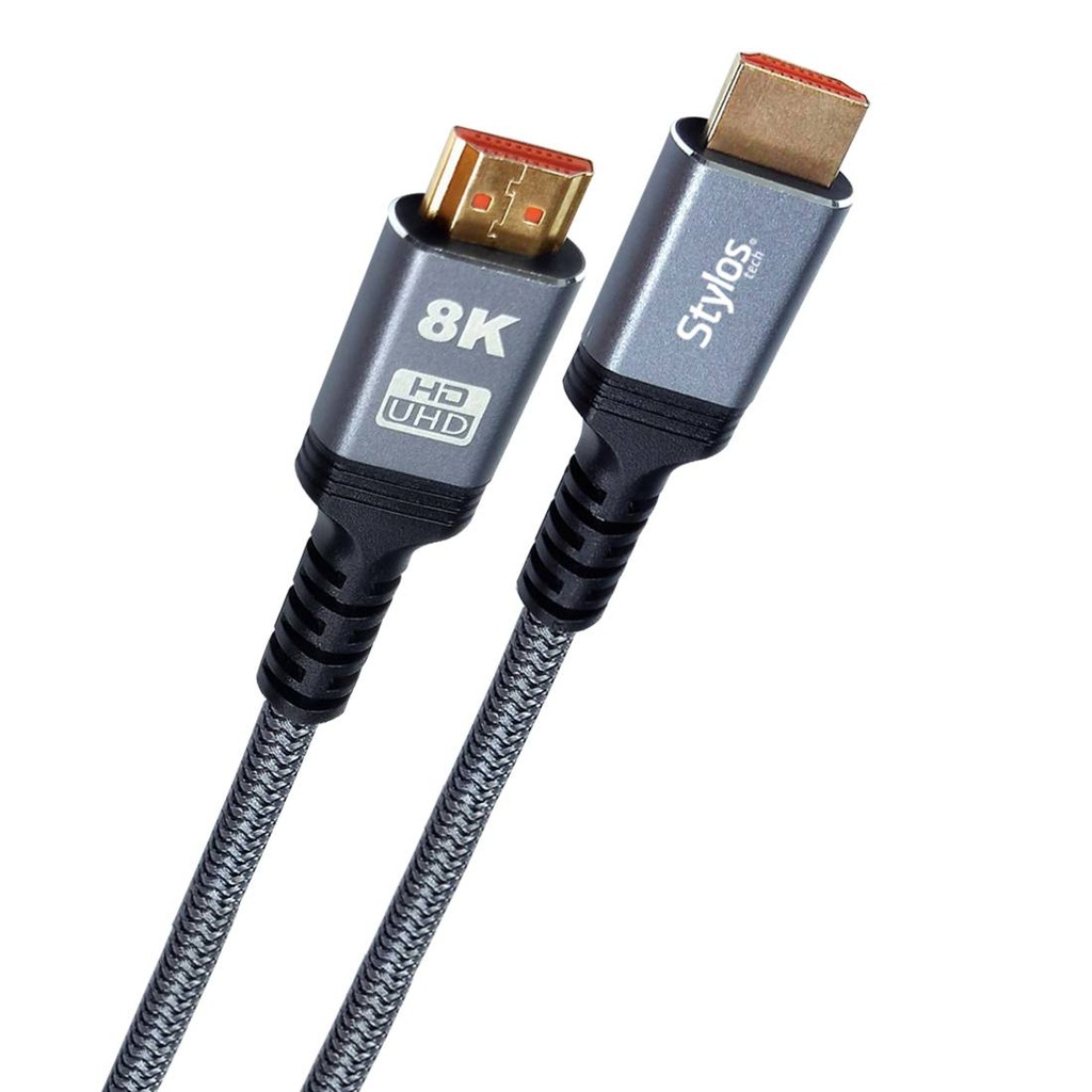 Cable HDMI Stylos 8K 2m Negro -