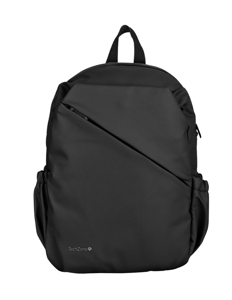 Backpack STYLE TZLBP29-N TECHZONE 16 - resistente a salpicaduras 100  Poliéster  Color  Negro, GARANTIA LIMITADA DE POR VIDA.