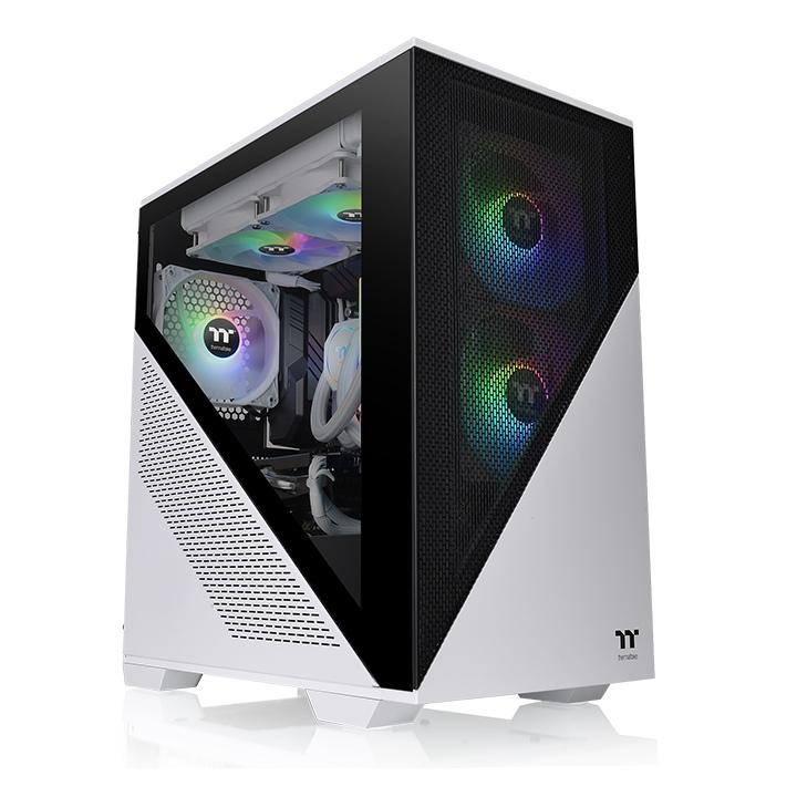 Gabinete Thermaltake Divider 170 TG Snow ARGB Micro Tower - Micro-ATX/Mini-ITX, USB 3.0/2.0, sin Fuente, 2 Ventiladores ARGB Instalados