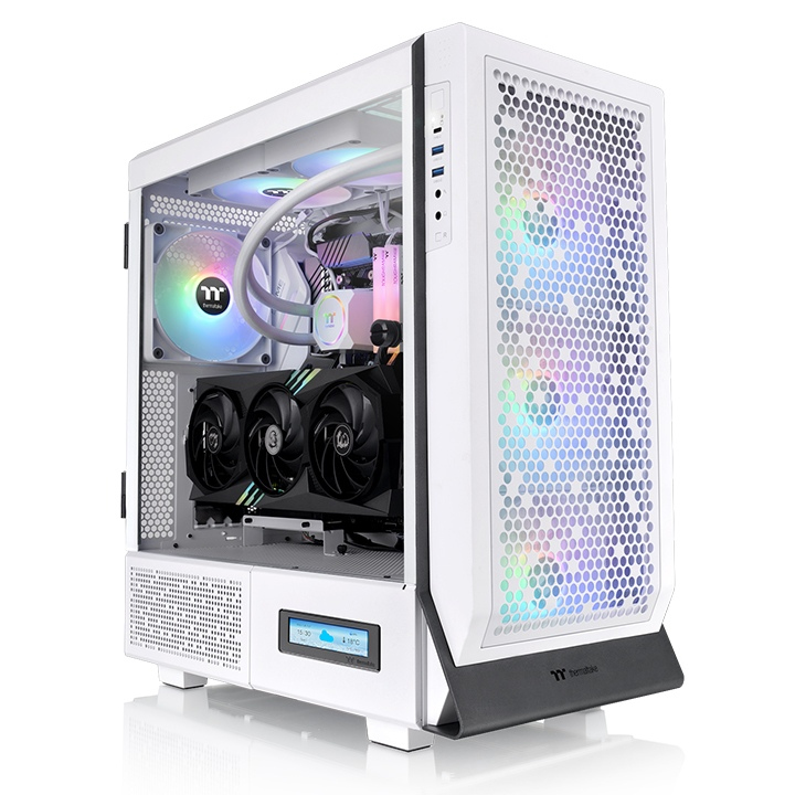 Gabinete Thermaltake Ceres 500 TG ARGB Snow Mid Tower - ATX/E-ATX/Micro ATX/Mini-ITX, USB 3.0, sin Fuente, 4 Ventiladores Instalados ARGB