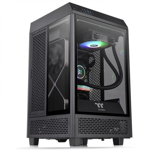 Gabinete Thermaltake Tower 100 Negro Mini Tower - Mini-Tower, Mini-ITX, USB 3.0, sin Fuente