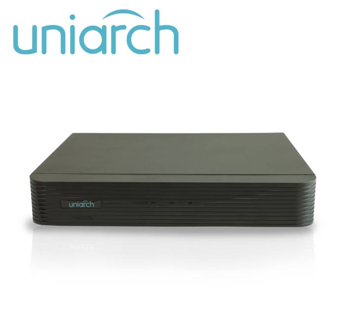 DVR Pentahíbrido Uniarch XVR-104G3 - 4 Canales Analógicos (Hasta 5MP a 20 FPS) Capacidad de 1 Disco Duro de 8 TB, Carcasa Metálica