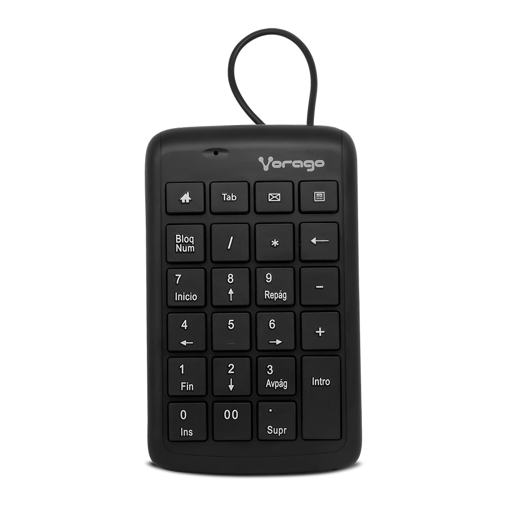 Teclado Númerico VORAGO KB-105 - USB, Notebook/PC, Negro