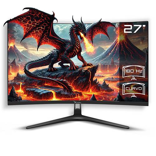 Monitor Xzeal 27 pulgadas Xzeal XZ4010-2 Panel Curvo VA FHD 180Hz 1ms 1xDP + 1xHDMI + Vesa 100x100mm Negro -