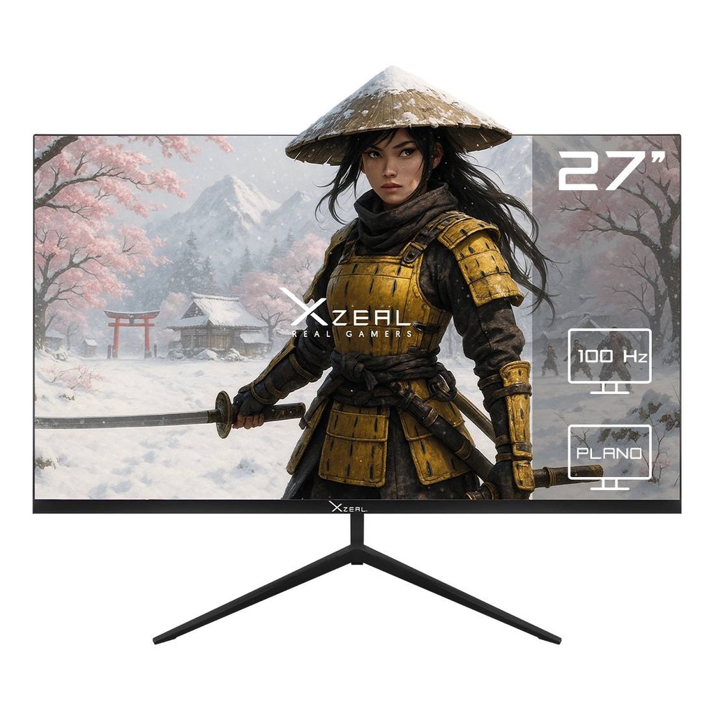 Monitor Xzeal 27 Xzeal XST590-1 Panel Plano VA FHD 100Hz 5ms 1xVGA + 1xHDMI + Vesa 100x100mm Negro -