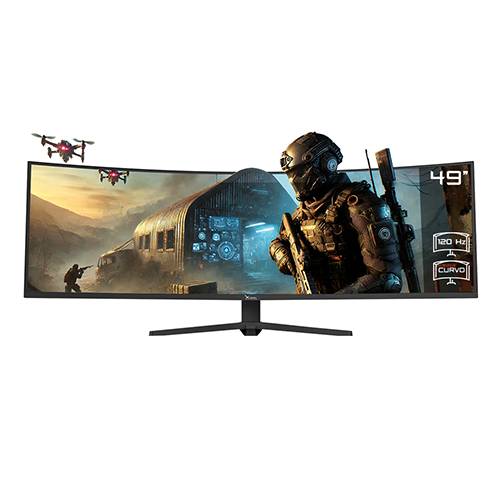 Monitor Xzeal 49 Xzeal XZ4090 Panel Curvo VA 5K 120Hz 4ms 2xDP + 2xHDMI Negro -