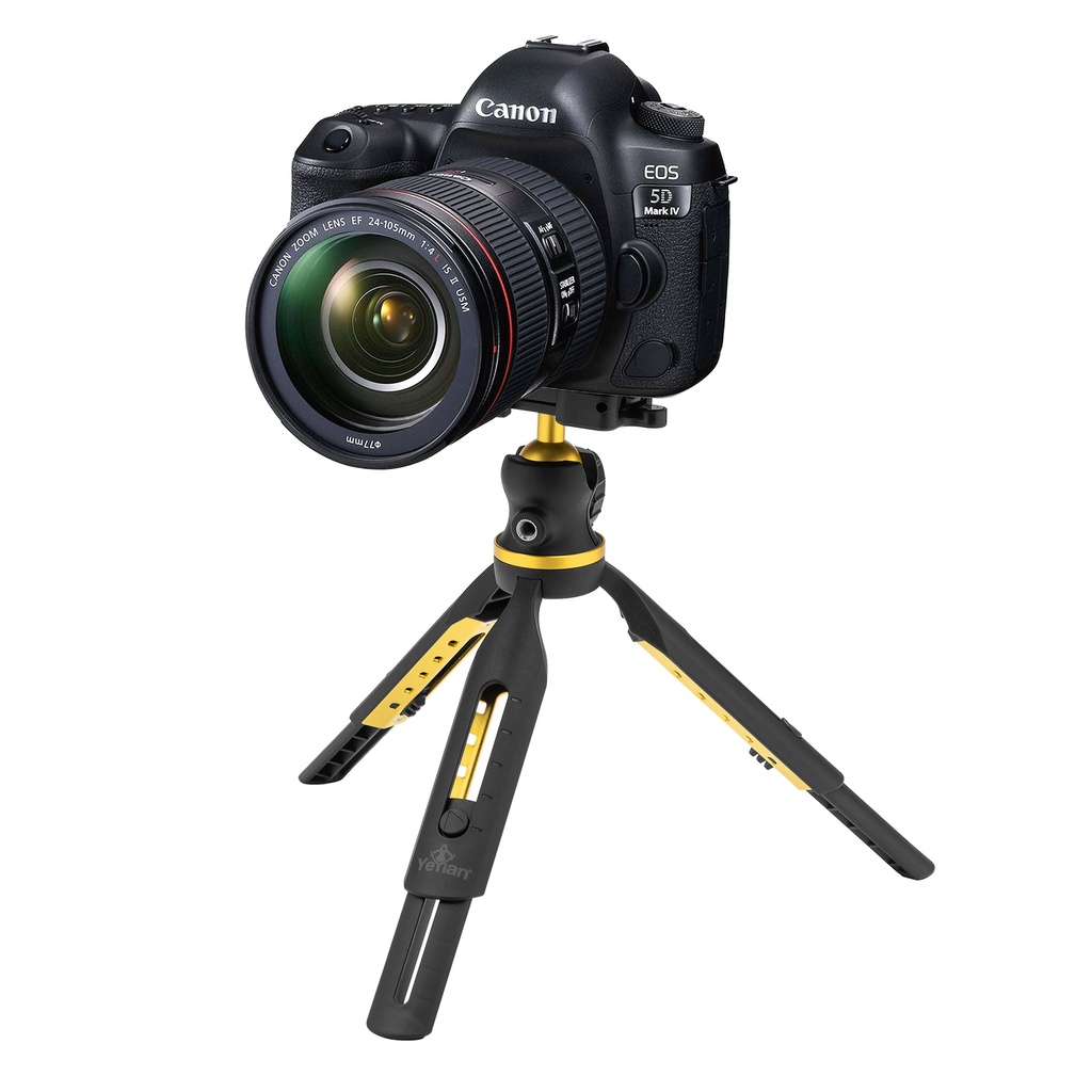 YEYIAN TRIPODE PORTATIL GLITNIR MASTER - AJUSTABLES 5 NIVS, COMP  DIFERENTES DISPOSITIVOS, INC MONTURA PARA SMATPHONES, PLASTUICO ABS, YSS-SWFL-01-BL