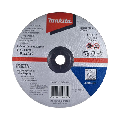 Disco de corte para metal de 9"
