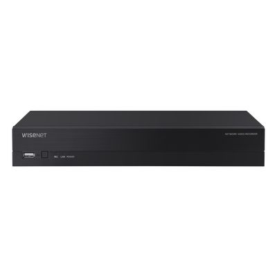 NVR 8 Megapíxel / 4 canales / H.265 / P2P Wisenet / 4 puertos PoE
