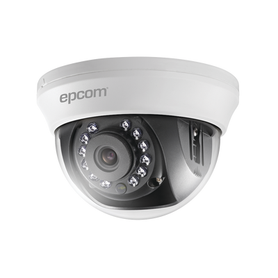 Domo TURBOHD 2 Megapixeles (1080p) / Gran Angular 92° / Lente 2.8 mm / IR Inteligent 20 mts / Interior